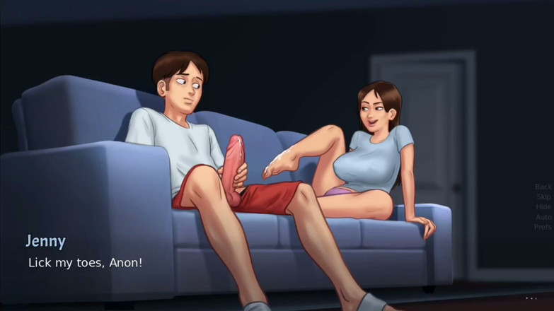 Xr Gamer: Debbie Gives Anon's Huge Monster Cock a Surprise Footjob - Summertime...