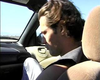 Deutsche Damen: Super Busty German Blonde Pleasing Her Dude Near the Road...