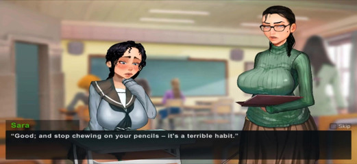 Hentai World: Taffy tales bitch moan in a class