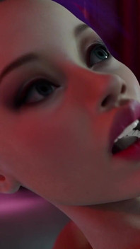 Neon bir odada busty bir sokak kızı ile tutkulu seks