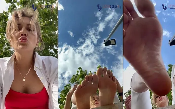 Czech Soles - foot fetish content: Foot Rest for Your Goddess POV