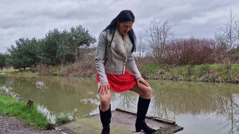 Nicky Brill: Outdoors Pissing and Gaping Compilation Nicky Brill