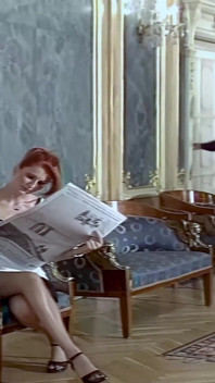 Redhead's Reward: Open Mouth and Wet Pussy