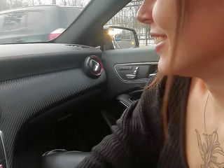 Ghomestory: Fucked in the mouth in the car!