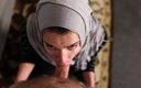 Sammi Starfish: MILF en hijab - pipe, avalage de sperme