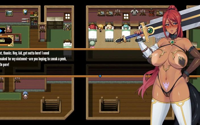 Cumming Gaming: 欲望的尾巴 femboy Hentai 游戏第 10 集，她在操了那个巨大的大鸡巴后得到了一个子宫！