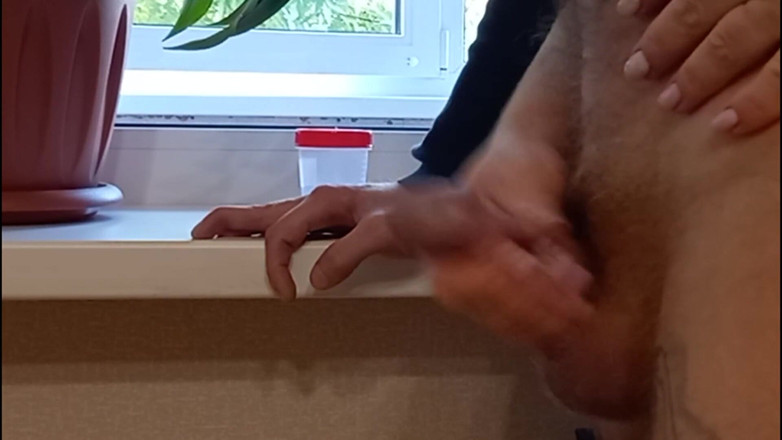 Zona901: Pielęgniarka szarpie mojego kutasa bierze spermę do analizy # 3