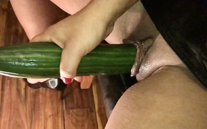 Triple AAA: British MILF Huge Pussy Insertions Squirting Cucumber Fun Part Two -...