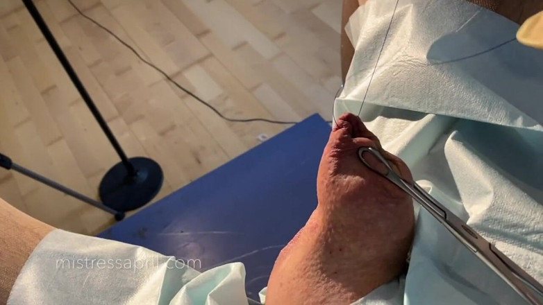 Mistress April: Dominatrix mistress April - clinical cock sewing