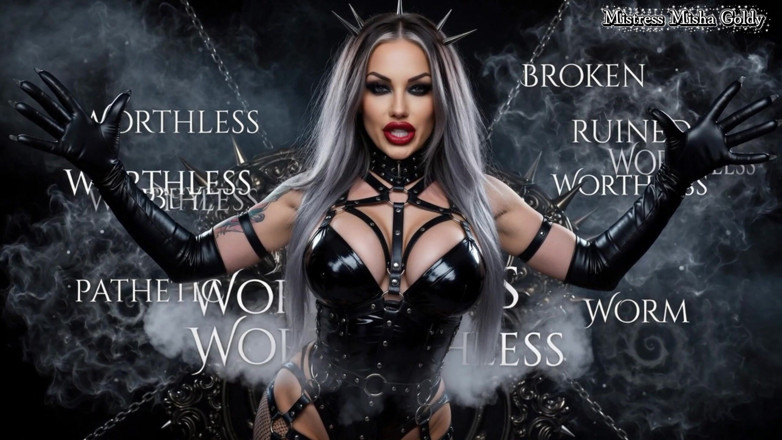 Goddess Misha Goldy: Il perdente del cazzo comanda. Psicologia inversa scopata nella mente....