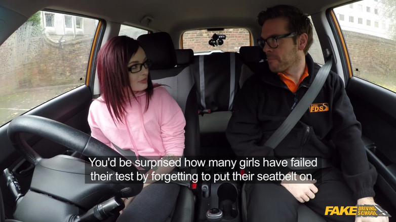 Fake Driving School: Fake Driving School - Wild & Naughty Petite American Chloe Carter Strips...