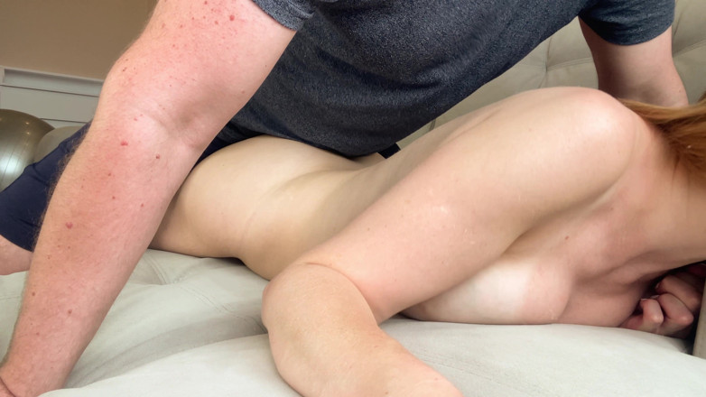 CumInMyMouthBaby: Stepson Unexpectedly Fucked Stepmom During Massage - Russian Amateur with Conversations