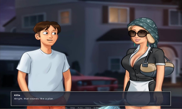 Cartoon Play: Summertime saga part 285 - sexo quente no iate do padrasto