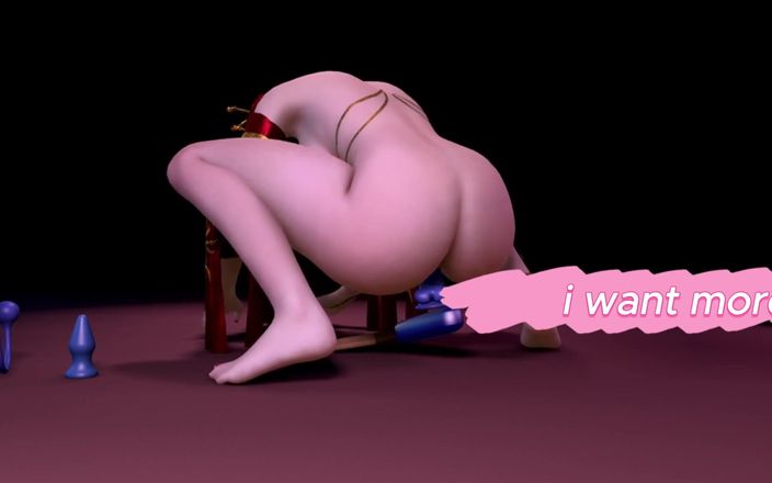 Soi Hentai: Silikon dildo ile yalnız evli kadın - 3 boyutlu animasyon v569