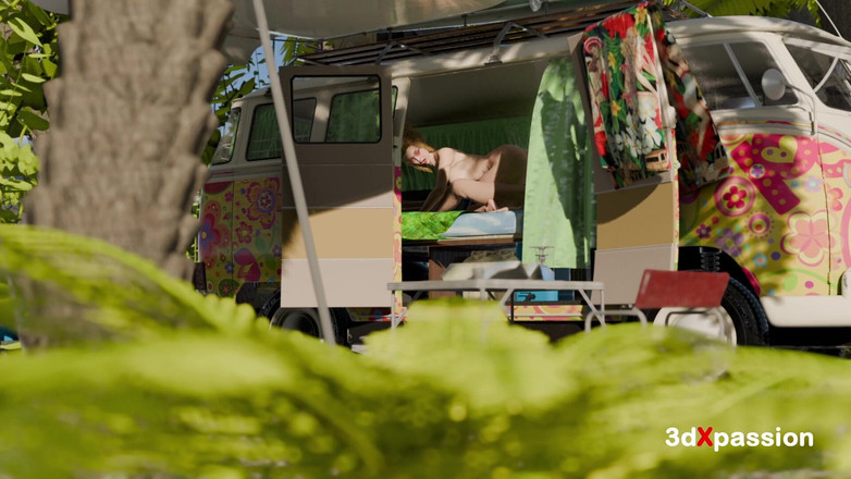 3dxpassion: Vibraciones de sexo junto a la carretera en una camioneta...