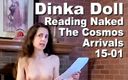 Cosmos naked readers: Dinka pop naakt lezend De Cosmos Aankomst 15-01 C