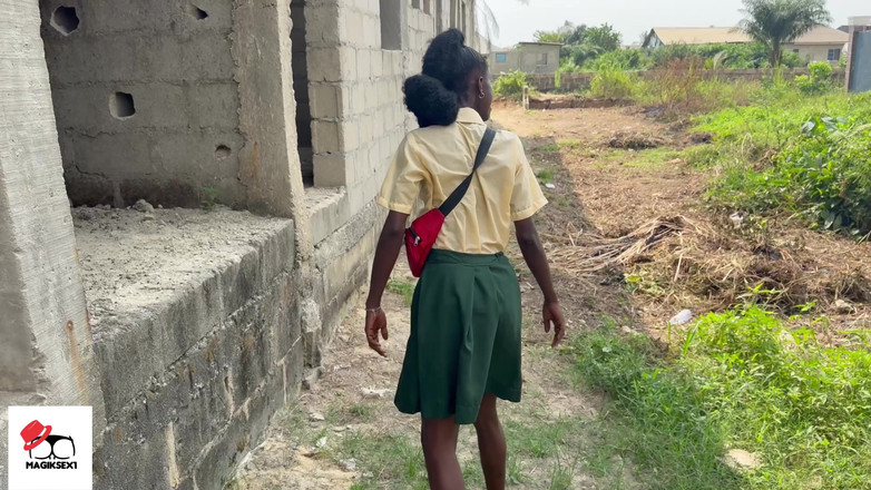 Magiksex: Dark Skinny Student Fucked Hard in Uncompleted Building