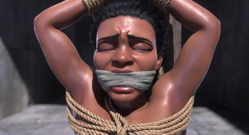 Anime Hentai: Pregnant African Slave in Bondage - Desperate for More Cum &amp; Breeding
