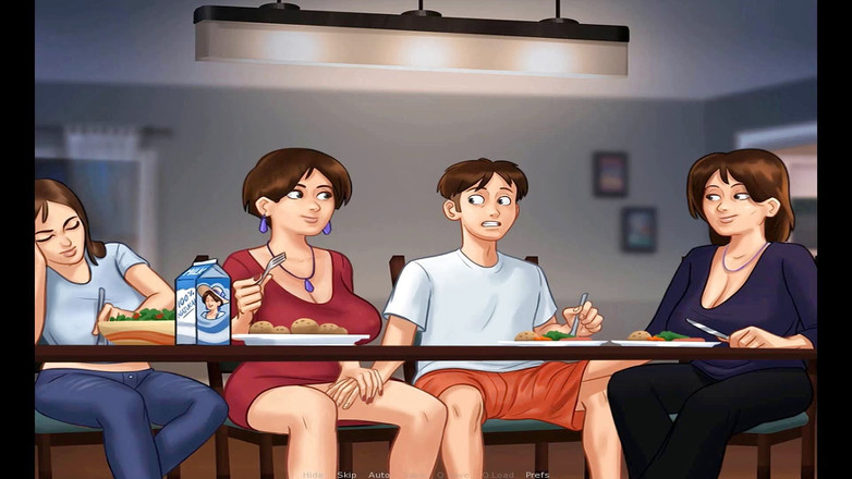 Hentai World: Saga di summertime - masturbarsi a vicenda sotto il tavolo