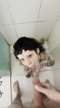 Tattooed Slut Never Stops Halfway Every Drop, Every Time, All the Piss