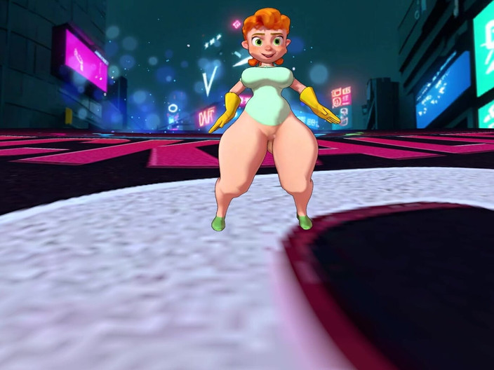 VR-Backalleytoonz: Grande Rabo De MILF Se Masturbando Na Bunda