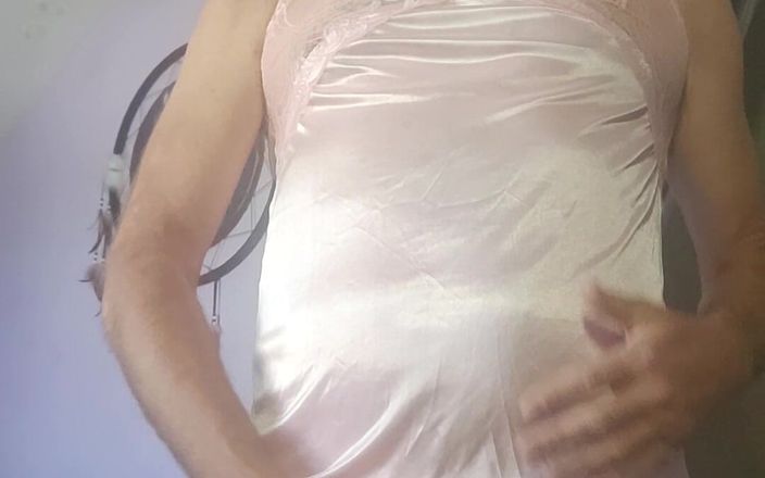 Fantasies in Lingerie: Amazing Cumshot in These Sexy Pink Panties and Silky Top