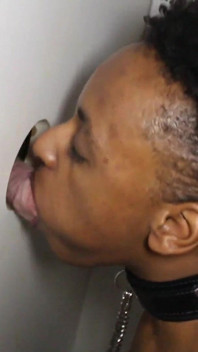 Chained Black Glory Slave Whore Hole Sucking Cocks Creampie Slut!