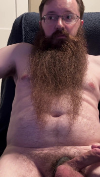 Bear cub 30 min kantning / ryck session och massiv spermasprut