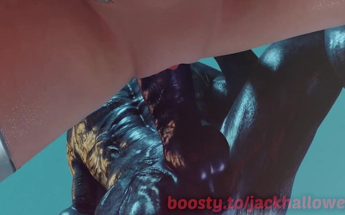 Jackhallowee: Venom baise une jolie femme avec une grosse bite