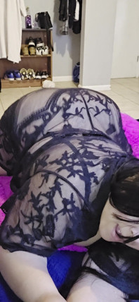Beautiful Chubby Girl Alone at Home