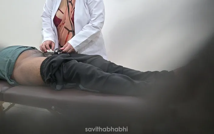 savithabhabhi: Lady Doctor Checking Patient in Hospital