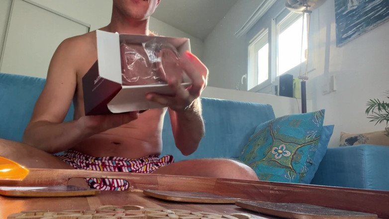 Maxence Angel: Maxence Angel 언박스 A Jocktribe 딜도