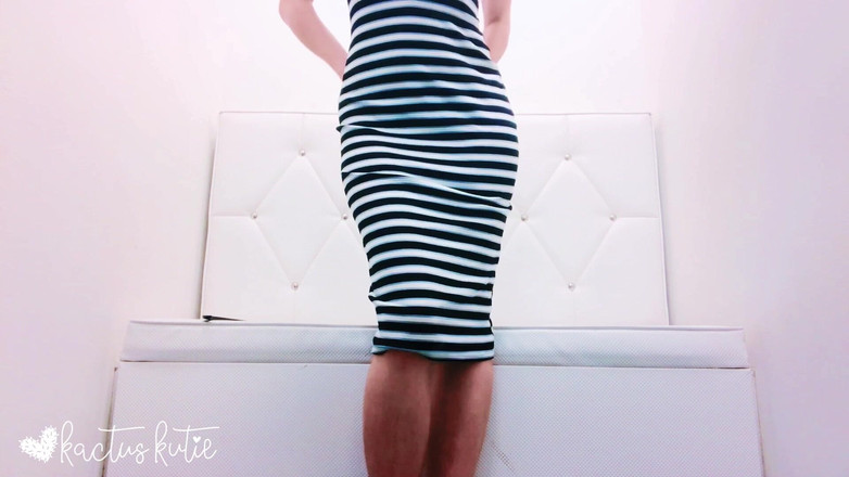 kactus kutie: Țâțe mici Dressing Room try-on și spermă