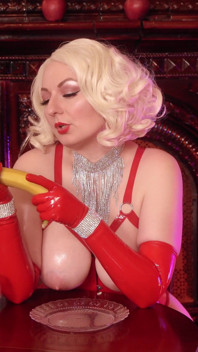 Latexová MILFka pokyny k honění JOI