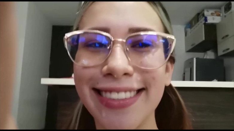 Bucara sex: Deepthroat and Cum Face with Hot Teen Colombian