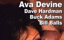 Edge Interactive Publishing: Ава Дівайн і Дейв Хардман і Бак Адамс і Білл Боллс потрійно смокчуть камшот на обличчя pinkeye gmnt-pe04-04