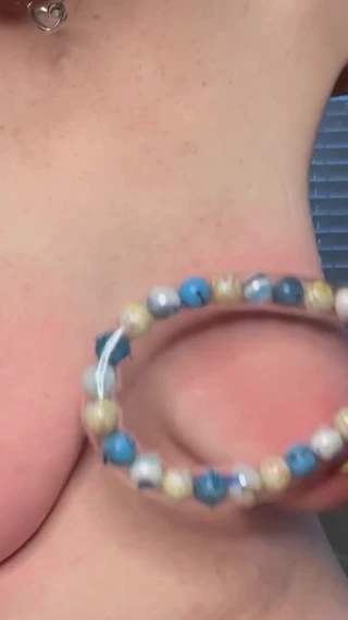 Hot potato girl: 600 Hits on Tits with Various Implements