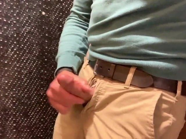 Train Station Toilet Jerk-off and Cumming - Full Length! (Tjenner)