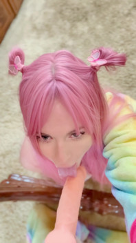 I'm Practicing Swallowing Cum on a Dildo.