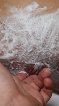 Beautiful Blonde with Natural Tits Shaves Pussy! POV!