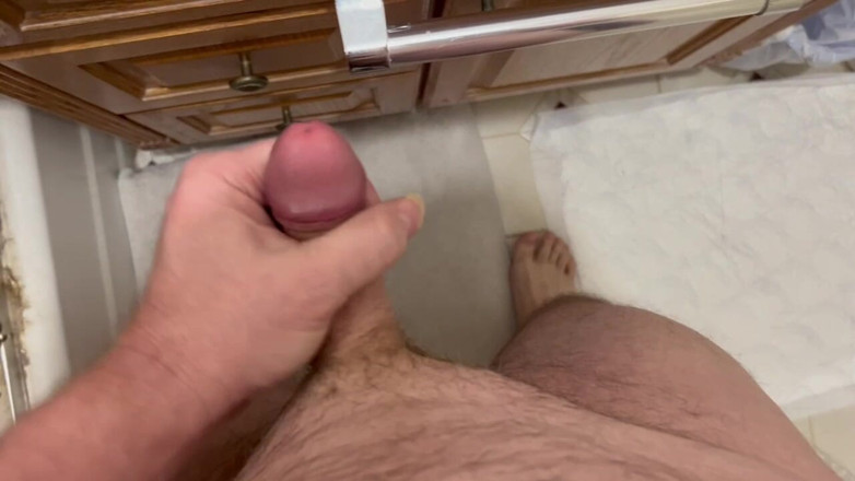 Sen Desi: Naked in Bathroom, Soft to Erection, Simply Showing off with...