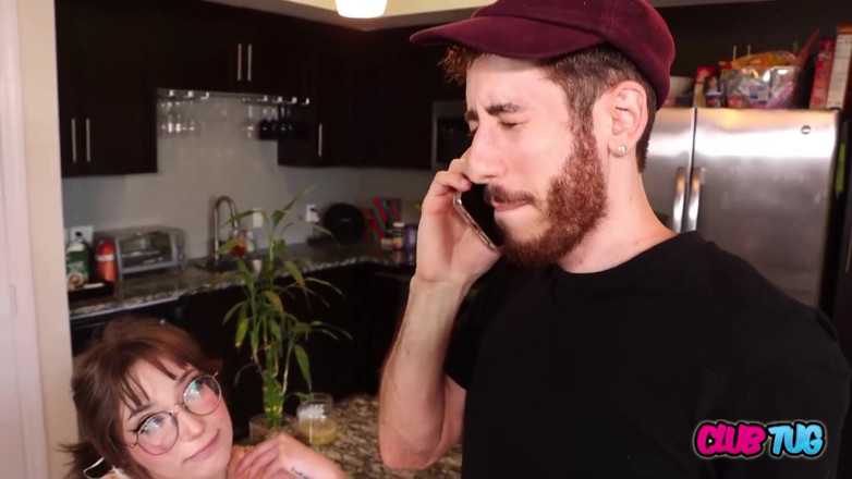 Club Tug: Braced Teen Prim Taylor Edges BF Till Desperate Cumshot!