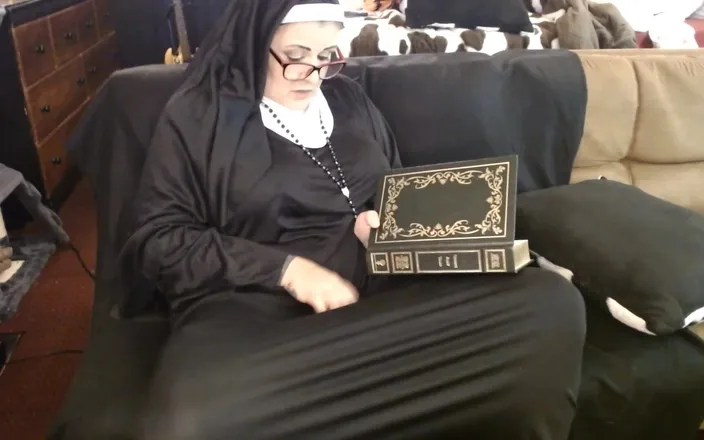 Abby Anna: Nun Dildo Fucking in Bible Study
