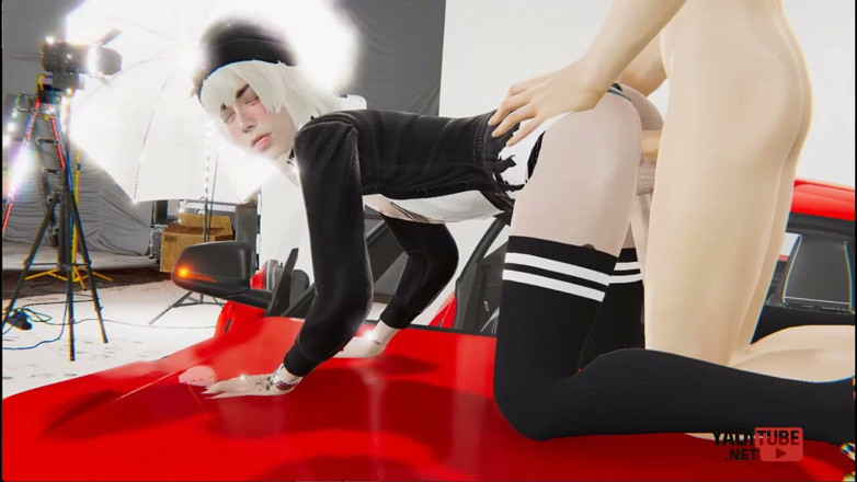 Yaoitube: Yaoi emo femboy трахається на капоті автомобіля