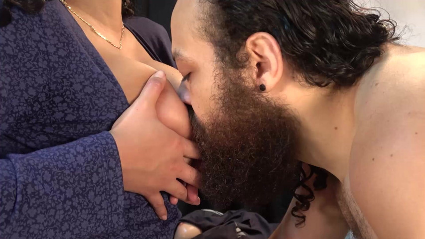 He Gets Horny with My Tits Until He Cums on Them. We Ate the. Full Video. (Mahama Productions)