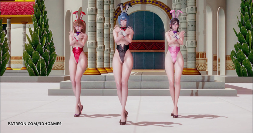 3D-Hentai Games: Somi - Birthday naked dance Evangelion Rei Ayanami Asuka Langley Sōryū...