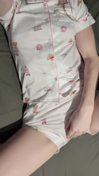 Rubbing Myself Thru My Cute Pjs