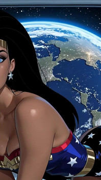 Wonder Woman, tabbo-lust-parodie, ai generiert