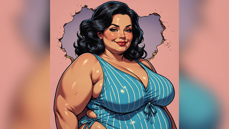 AI Porn: Chubby Bikini Beauties Art