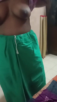 Tamil Woman Pretends to Take off Her Clothes in Front of Her Husband